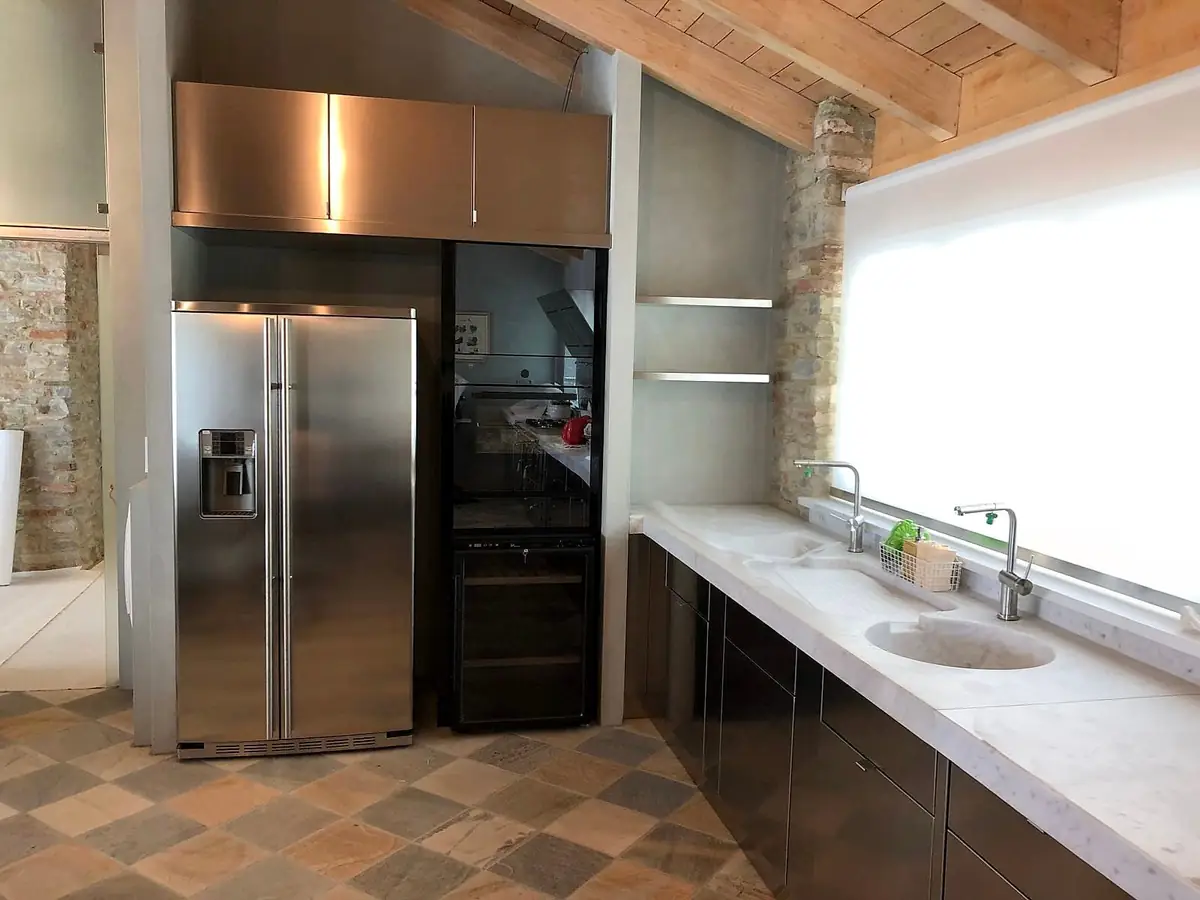 Cucina su misura in acciaio inox